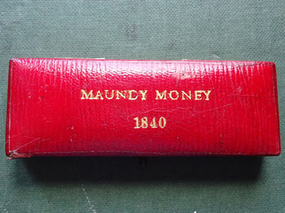 1840 maundy set case