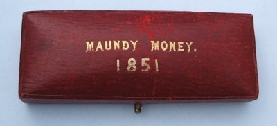 1851 oblong maundy set case