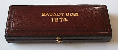 1874 maundy set case
