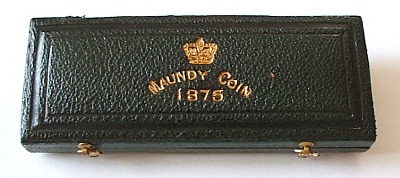1875 maundy set case