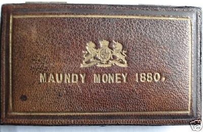 1880 double maundy set case