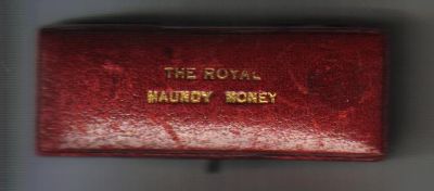 Spink & Son undated oblong Maundy case