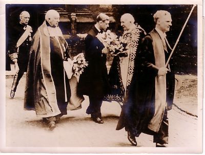 King Edward VIII at the maundy ceremony on the 9th April 1936