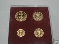 2002 Elizabeth 11 Gold Maundy Set