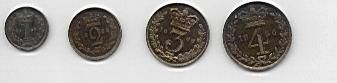 Maundy coins - reverses